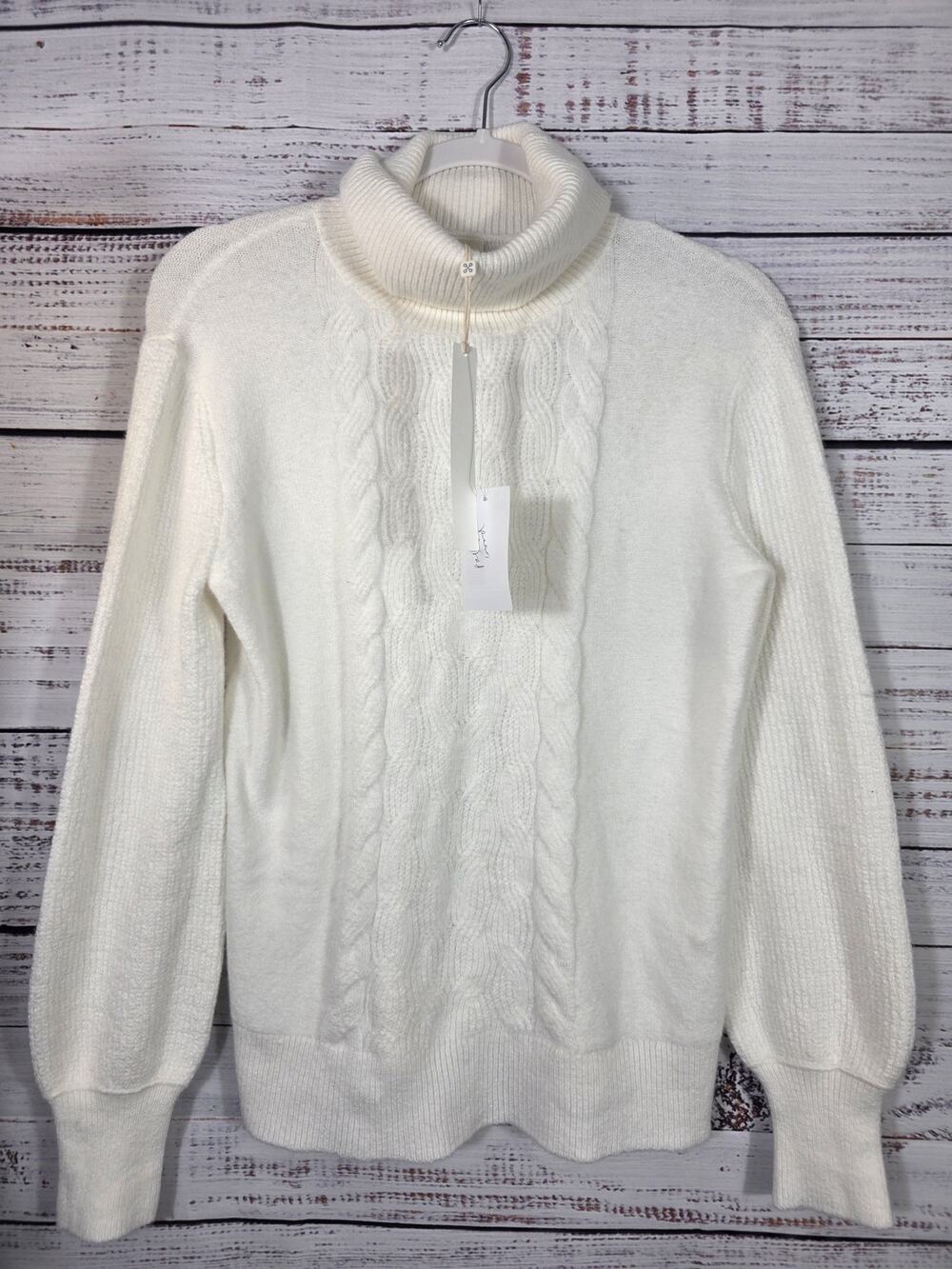 Caslon Women's Turtleneck Cable Knit Sweater size XS